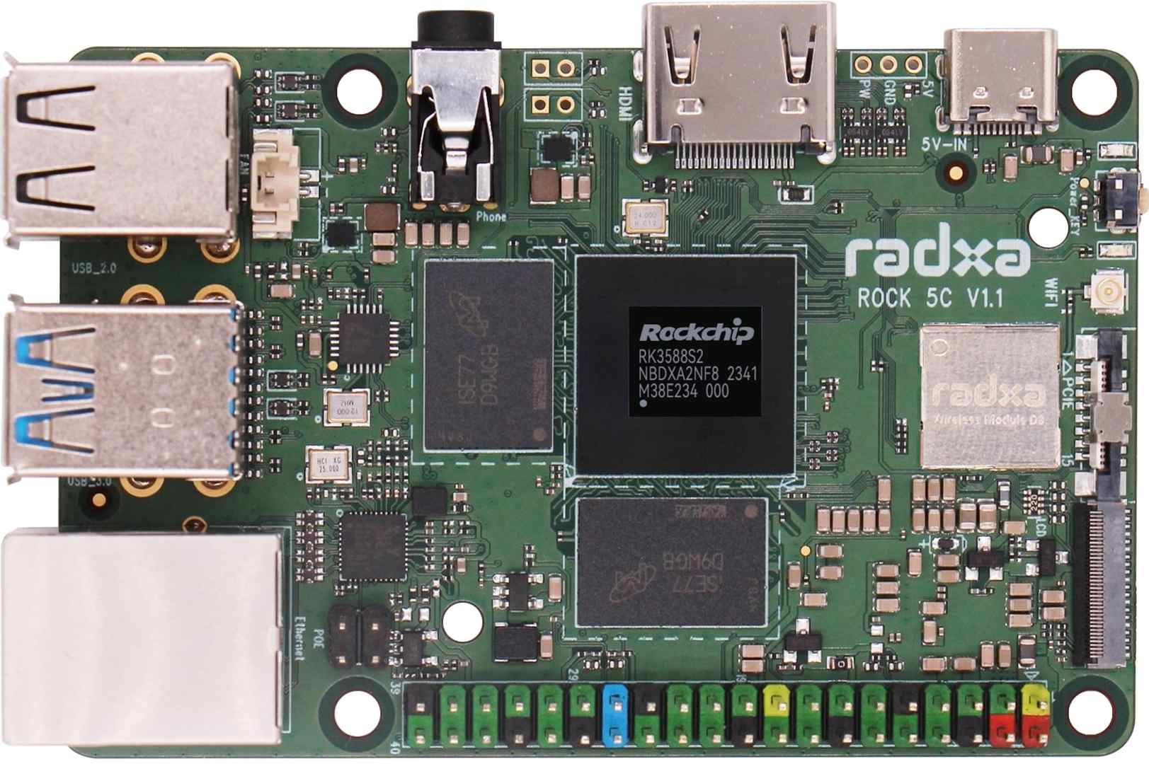 Radxa Rock 5C RK3588S 32GB LPDDR4 RS131-D32R26 Radxa Rock 5C RK3588S 32GB LPDDR4 RS131-D32R26