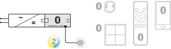 B-Ware (geprüft): 6-fach-Verteiler (4-Kanal), Häfele Connect Mesh 24 V 2-pol. (Tunable white 2-Draht-Technik) (Vom Umtausch ausgeschlossen)