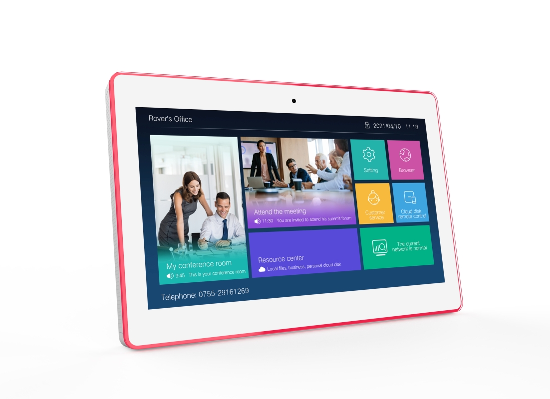 ALLNET Meetingraum RGB LED Tablet 15 Zoll RK3399 weiß Android 10 und NFC/RFID ALLNET Meetingraum RGB LED Tablet 15 Zoll RK3399 weiß Android 10 und NFC/RFID