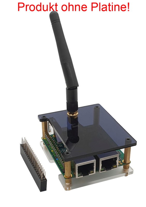 Rock Pi E zbh. DEVELOPERS PACKAGE Gehäuse mit Antenne und Steckleiste