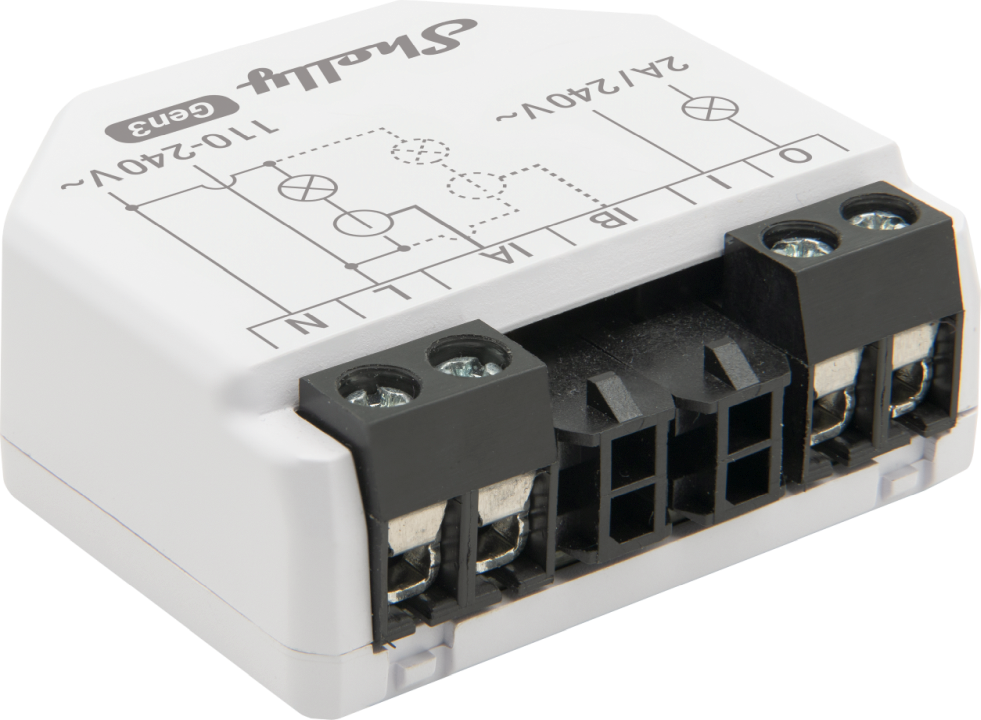 Shelly · Unterputz · "EM Gen3" · inkl. 1x 50A Klemme · Stromzähler · Messfunktion · WLAN