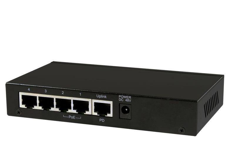 ALLNET Switch unmanaged 5 Port Gigabit 36W / 2x PoE / 2x LAN / 1x PoE+ In / "ALL-SG8205PD"