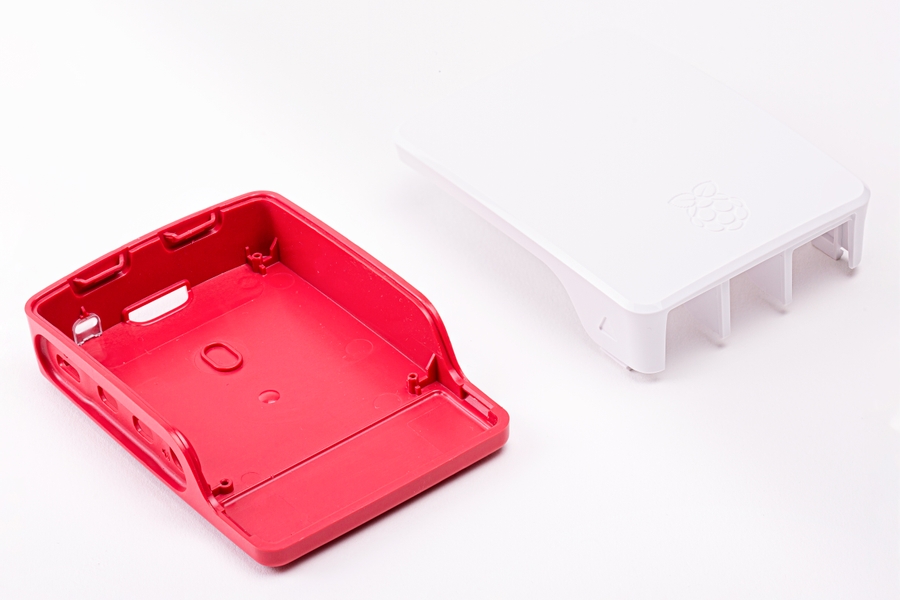 Raspberry Pi 4 Zubehör - offizielles Gehäuse rot/weiß für Pi 4 Raspberry Pi 4 Zubehör - offizielles Gehäuse rot/weiß für Pi 4