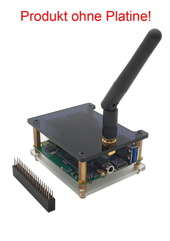 Rock Pi E zbh. DEVELOPERS PACKAGE Gehäuse mit Antenne und Steckleiste