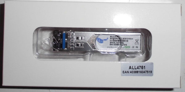 ALLNET Switch Modul ALL4751 Mini-GBIC Modul,1000Mbit,LX/LC, 10Km, Singlemode,